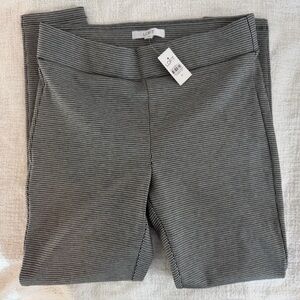 LOFT Black and White Houndstooth Pants/Leggings